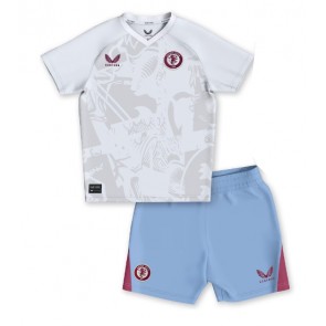 Aston Villa Dětské Venkovní dres komplet 2023-24 Krátký Rukáv (+ trenýrky)